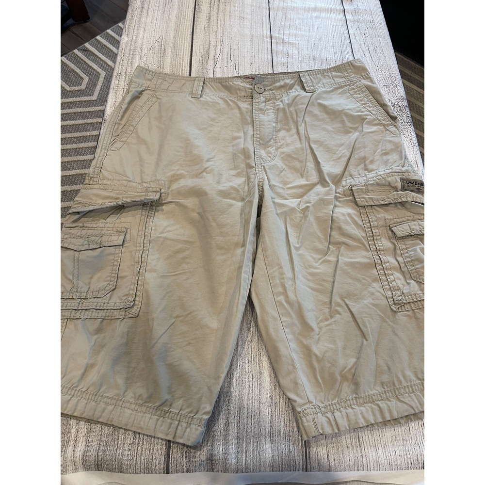 Unionbay Cargo Shorts Khaki 15"Inseam Cotton Men's‎ 36